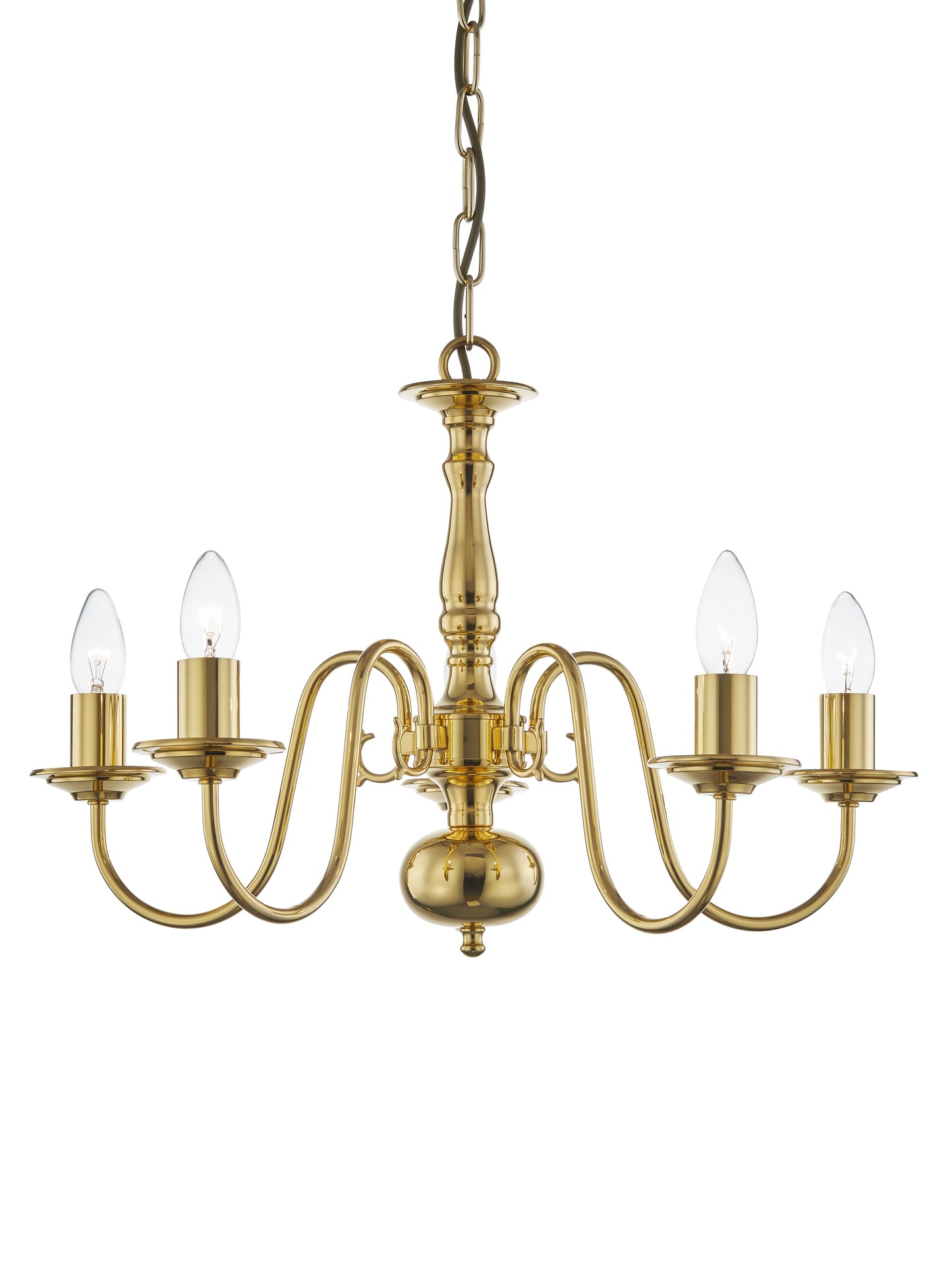 Williamsburg 8-Light Chandelier - Custom Made in Copper--polished brass finish